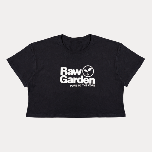 Raw Garden Crop T-Shirt – Black