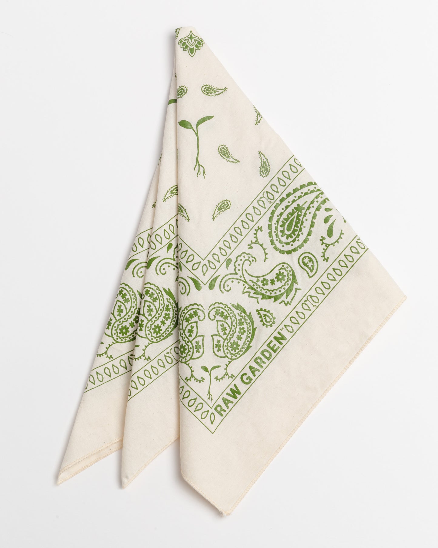 Raw Garden Paisley Bandana