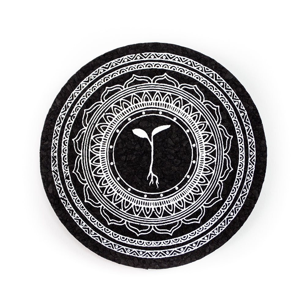 Raw Garden White Mandala Dab Mat