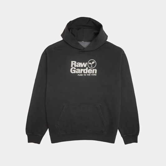 Raw Garden Hoodie – Faded Black